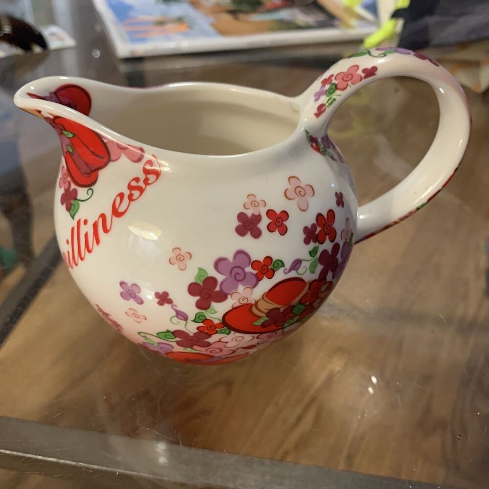RED HAT Society Paul Cardew 2004 Official License Creamer Formal Pattern Purple